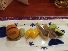 蟹肉可乐饼与油淋小黄鱼-九献创意菜(亮马河花园店)