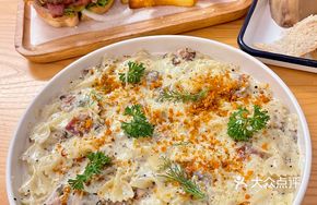 Brunt Black Truffle White Sauce Butterfly Pasta