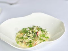 帝王蟹蟹肉烩饭配甜豆和莳萝-Jean Georges