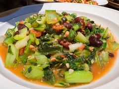 农家小白菜烩豆米-不老溪贵州菜(广安门总店)