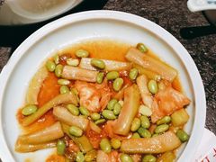 青豆丝瓜烧面筋-北平盛世·新京菜·北京烤鸭(劲松·双井店)