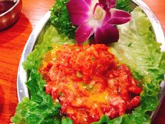 凉拌生牛肉-大阪烧肉BAKA一代(十亩地店)