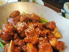 蒜香蜜汁排骨-绿茶餐厅(蓝色港湾店)