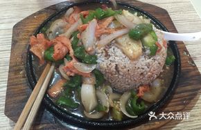 Sizzling Pork Steak Rice