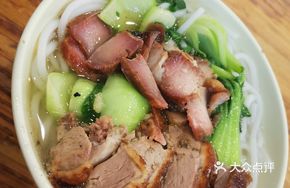 Char Siu and Roast Duck with Rice Noodles