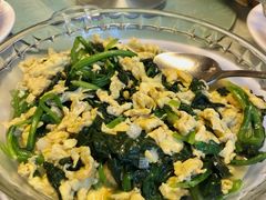 菠菜炒鸡蛋-清华大学-甲所餐厅