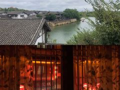 入住的酒店开门早上的景-茅山东方盐湖城景区