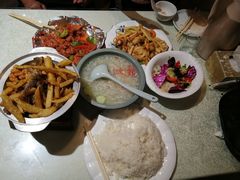 -东来菜馆•手抓海鲜家常菜•海鲜锅贴(鸽子窝店)