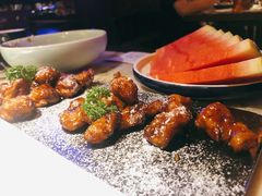 雪花糖醋里脊-绿茶餐厅(乐峰广场店)