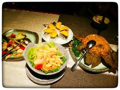 荷叶虾头油海鲜焗饭-暹罗湾东南亚餐厅