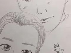给客人画的卡通画-獨門烤肉(开发区店)