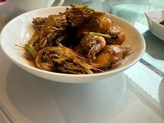油爆罗氏虾-老妈菜馆(建设街店)