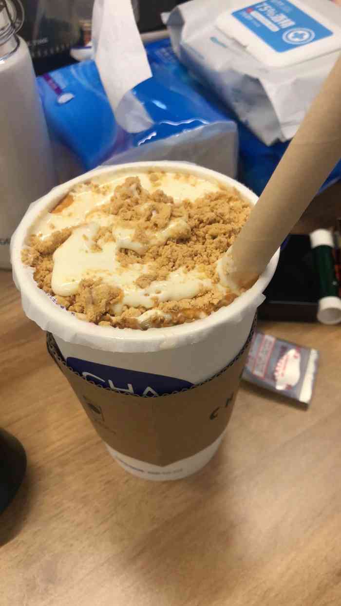 最近迷上了茶百道的奥利奥蛋糕奶茶 已经连续三天喝奥利奥了,同事点了