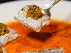 雪菜肉沫蒸刀鱼-甄御•海鲜新青岛菜(麦岛店)