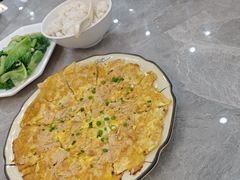 腐竹煎蛋-银峰农庄·特色烧鸡·鲜无花果浸鸡