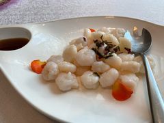 龙井玫瑰炒虾仁-尚9·一滴水江景中餐厅