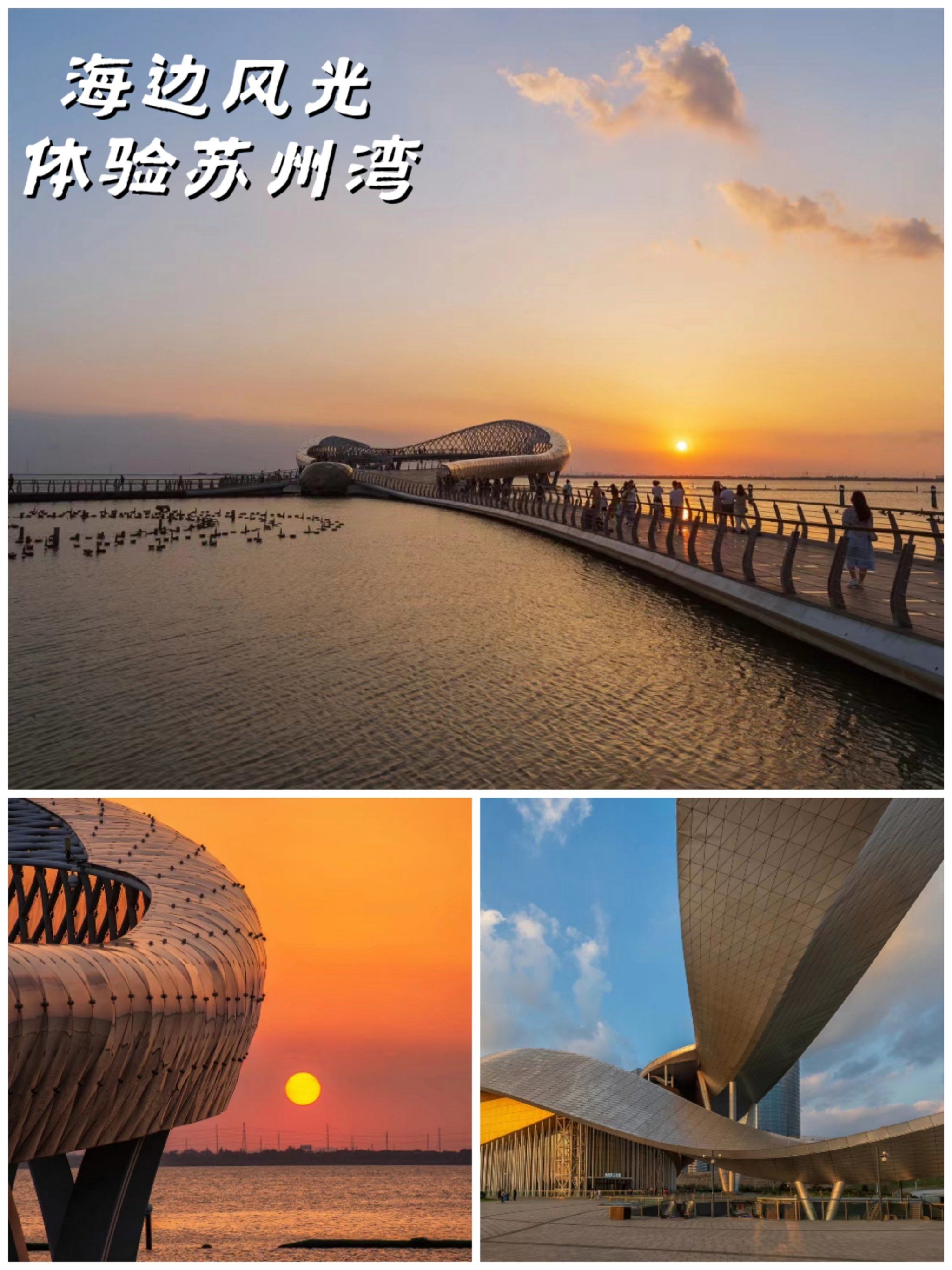 感受日落与音乐喷泉|苏州湾旅行攻略手册