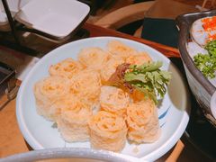 香炸腐皮-左庭右院鲜牛肉火锅(南通CBD大有境店)