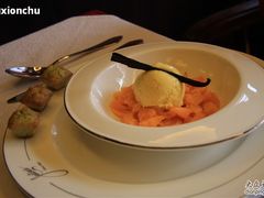 芒果配芒果冰激凌～-北京建国饭店杰斯汀法餐厅