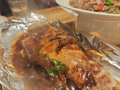 酱烤活鲈鱼-新白鹿餐厅(龙游路总店·杭帮菜名店)