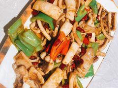 尖椒鱿鱼-达叔香味海鲜(海棠68环球美食街店)