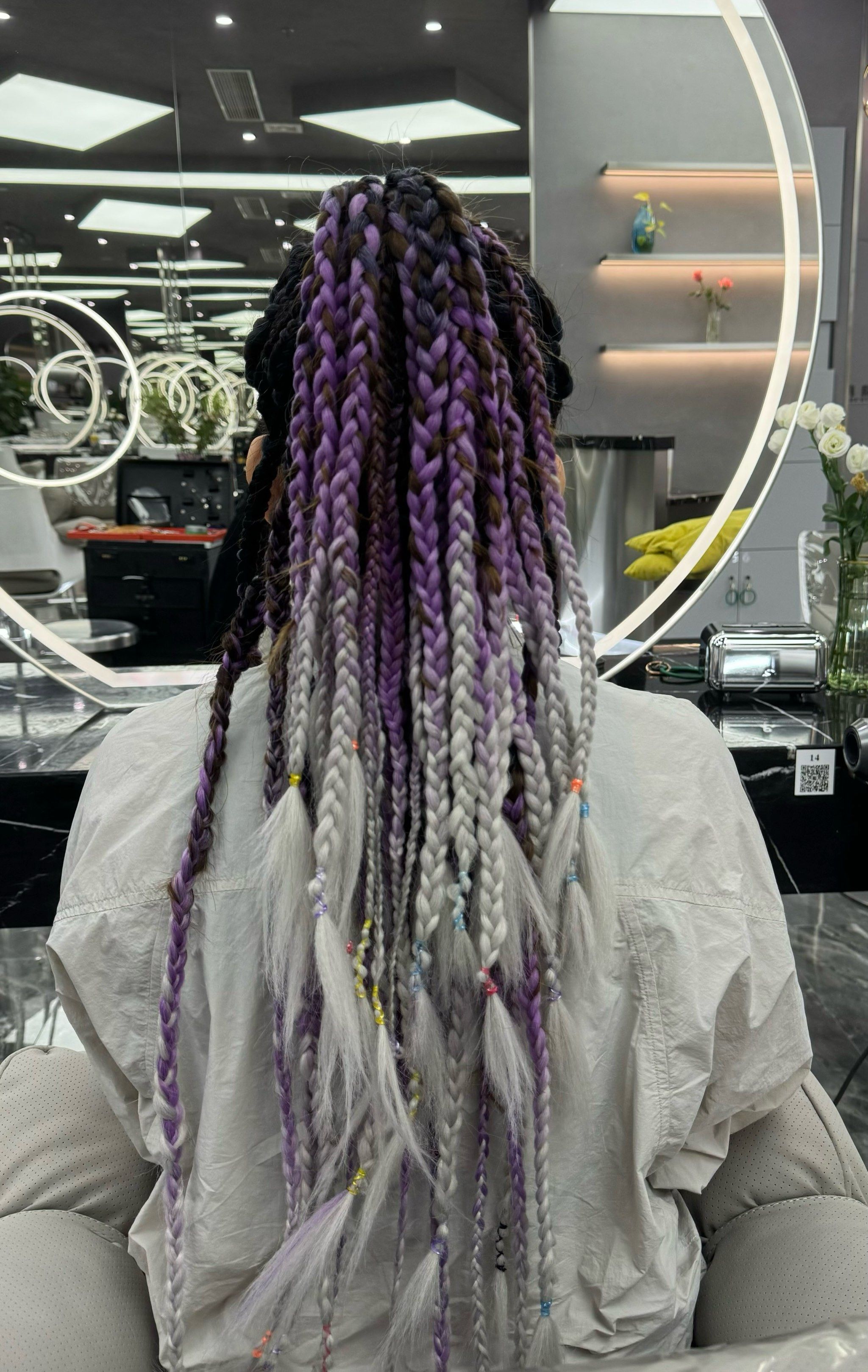 彩绳编发 个性girl