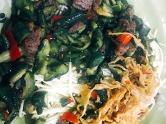 黄瓜皮炒牛肉-刘氏三和面馆