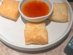 香煎鱼饼-淘米捞·米汤脆鲩鱼火锅(福田皇岗店)