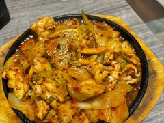 辣炒鱿鱼-全州豆芽汤饭