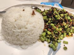 榄菜豆角炒肉松-柠檬树茶餐厅(海雅缤纷城店)