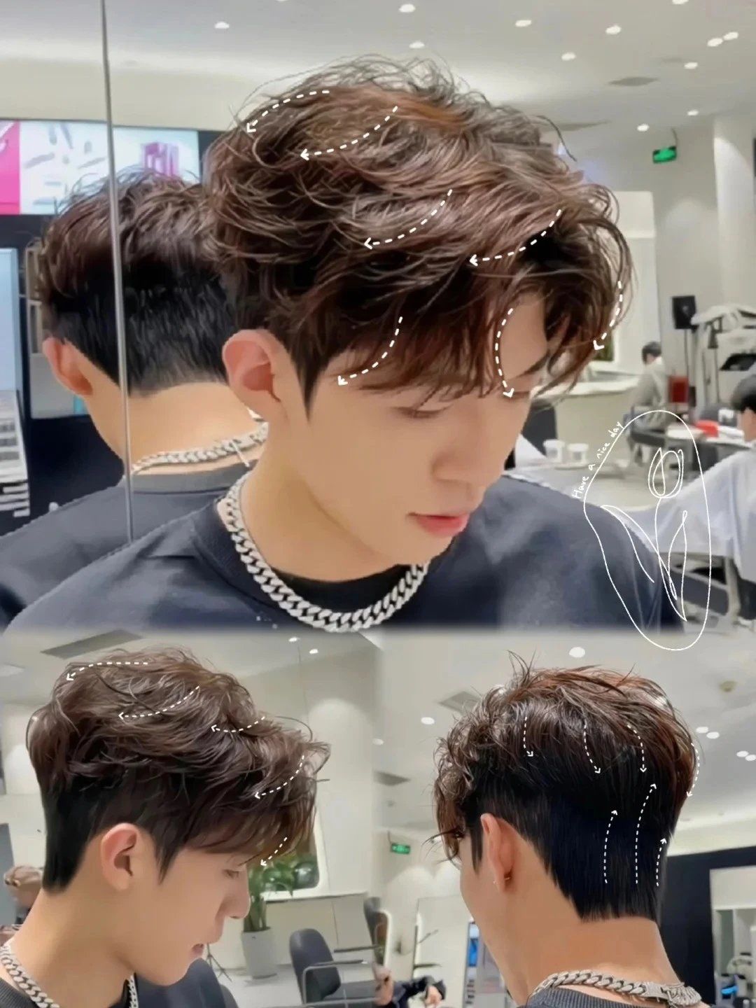 中分发型超帅气