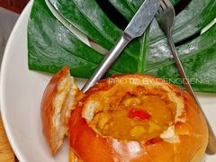 咖喱面包鸡-烛影拾光观景餐厅·创意菜·摄影·小提琴(大唐不夜城店)