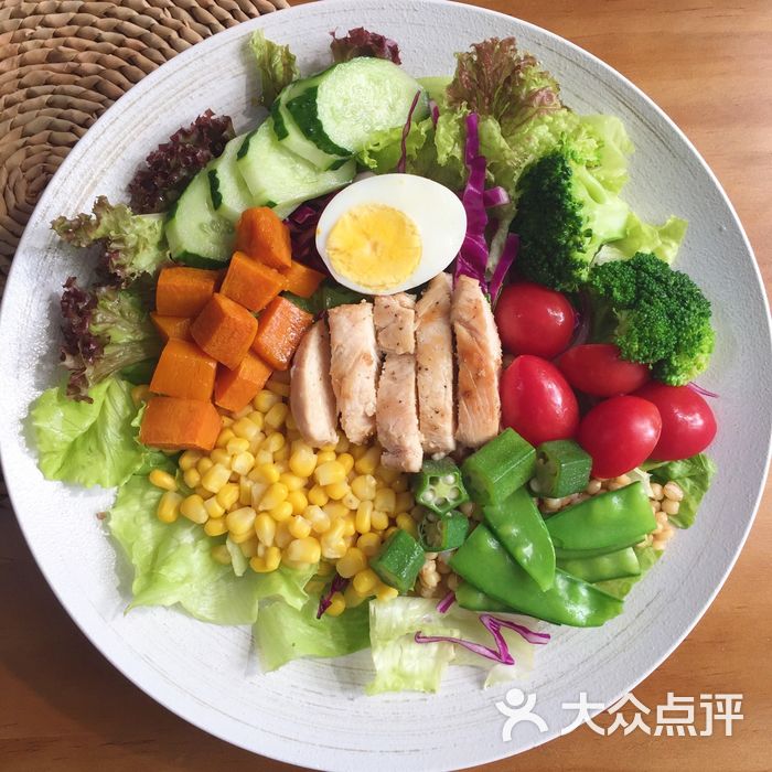 fiting house沙拉·营养餐培根蔬菜沙拉图片-北京西式简餐-大众点评网