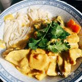 鸡腿奶味咖喱拌面