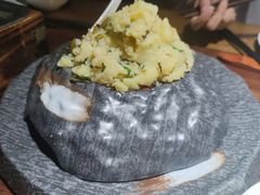 瑶寨酸腌菜土豆泥-粘芭喃腊云南的菜