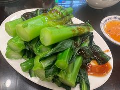 白灼蚝油碧绿鲜菜心-丽的面家(多宝路店)