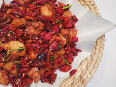辣子炒鸡-渔家灯火(明湖店)