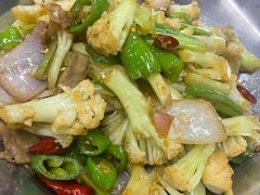 干锅有机花菜-顾师傅特色炒菜(富民路店)