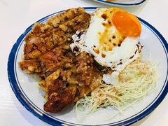 生炸鸡腿蛋饭-食运茶餐厅(文化宫店)