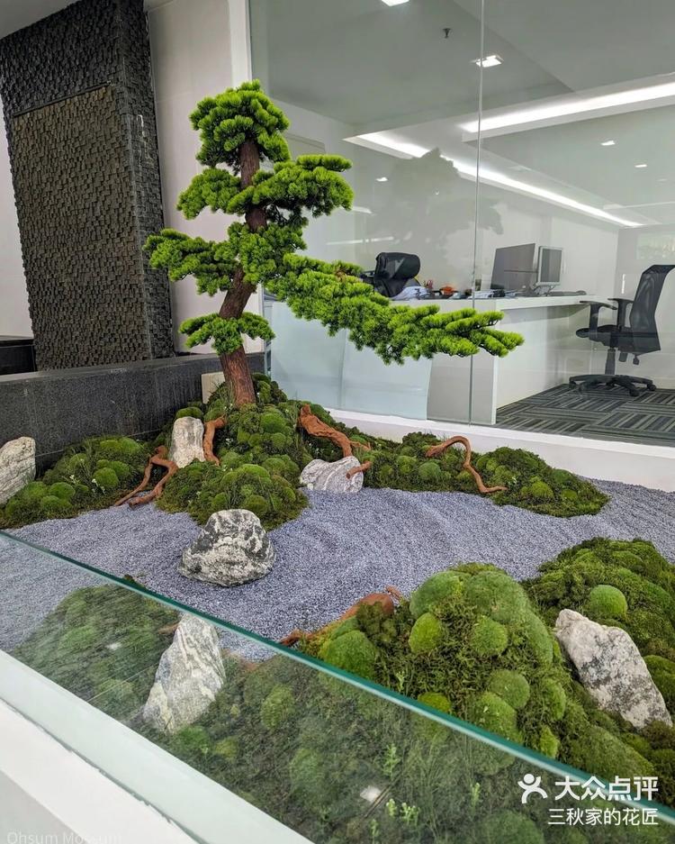 办公室里的枯山水造景