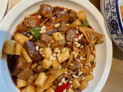 松子牛肉炒年糕-兔爸私家小厨(新北万达店)