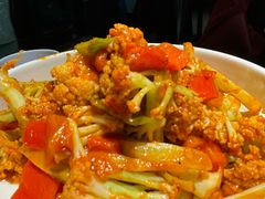 番茄炒菜花-额娘·现烙春饼烤鸭(太原总店)