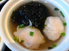 紫菜墨鱼丸汤-百事佳烧鸭牛腩(上海虹桥站店)