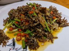 猫爪菇炒牛肉-下梅人家土菜馆(历史文化餐厅度假区店)