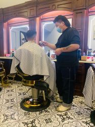 -595barbershop美式油头