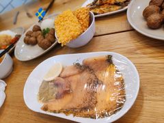 热熏三文鱼配刀豆色拉-宜家·瑞典风味餐厅(北京西红门店)