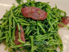 鸡油腊味炒豆苗-潮界(凯德晶萃店)