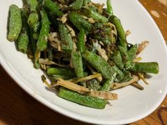 倒笃菜尖椒炒笋干-新白鹿餐厅(龙游路总店·杭帮菜名店)