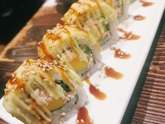 鲜切芒果芝士卷寿司-小川洋风料理(街道口店)