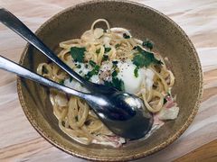 培根蛋酱意大利细面配低温蛋-EN SPACE恩空间